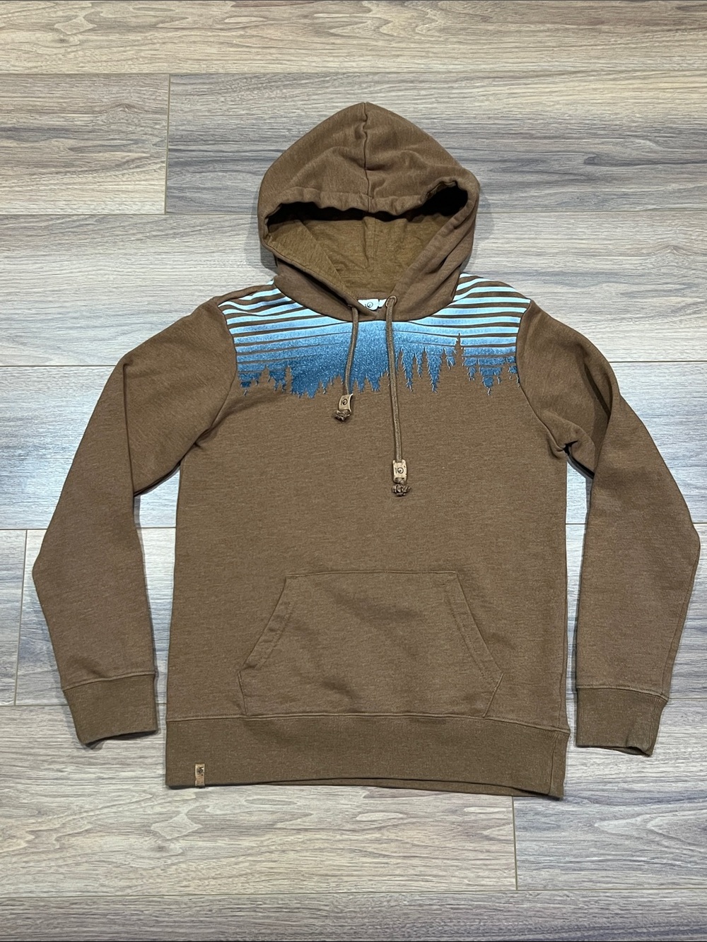 Tentree Retro Juniper Hoodie in Brown Size Small